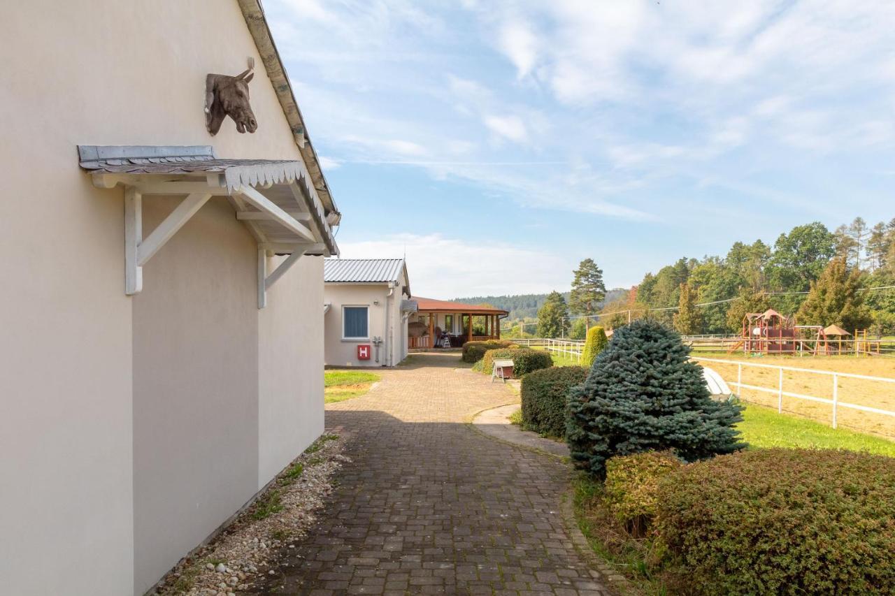 Farma Slunecny Dvur Apartmany A Family Stany Strecha Pod Strechou Hermanuv Mestec Dış mekan fotoğraf